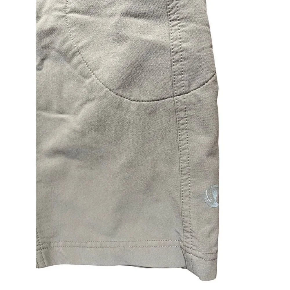 Lululemon Hiking Chino Bermuda Shorts In Tan Women’s 4